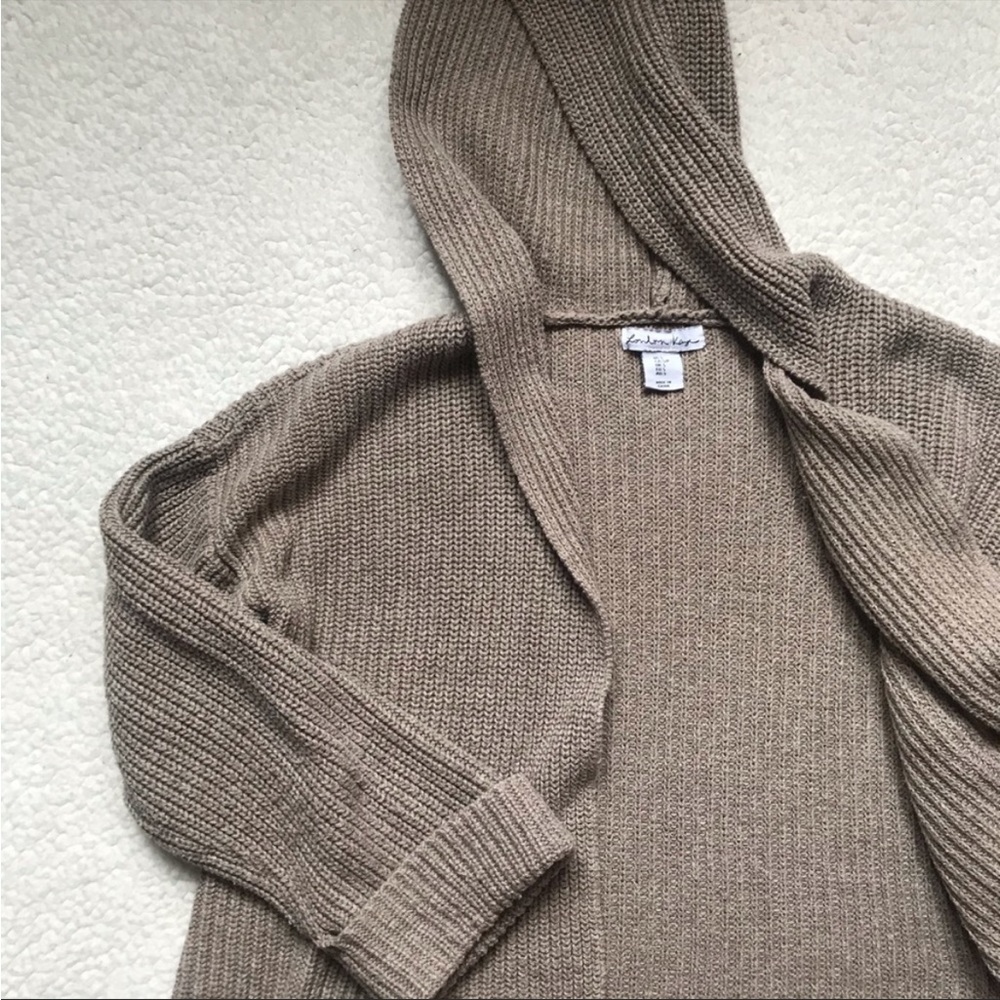 London Kaye Cozy, Oversized hooded fall Cardigan size small